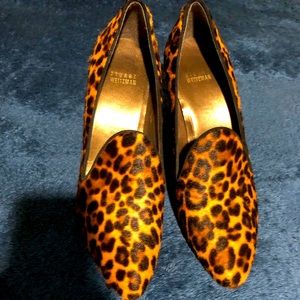 Stuart weitzman calf leopard heels